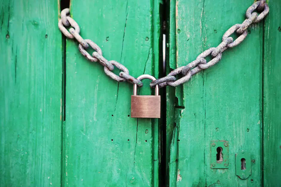 Illustration of online security with padlock and shield
